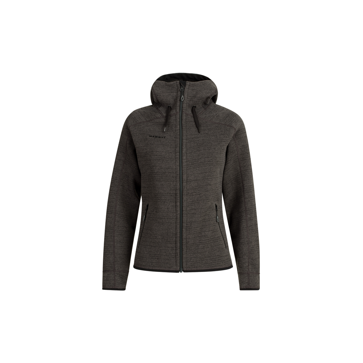 black hooded fleece jacket women's